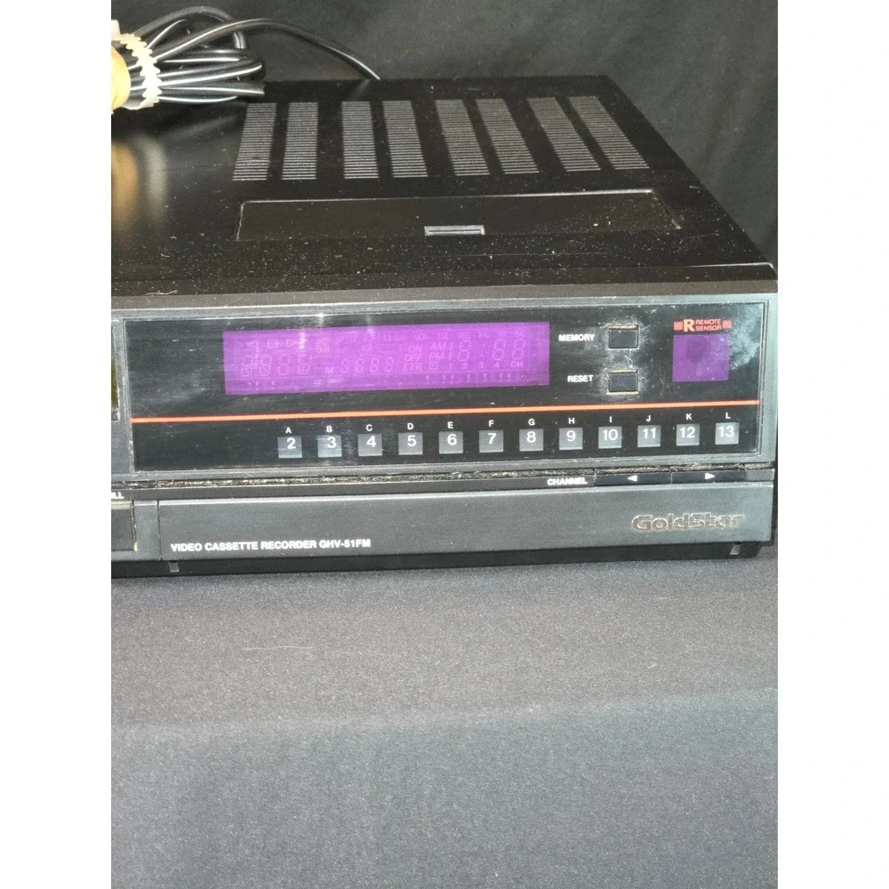 GoldStar GHV 51 FM VHS Video Cassette Recorder VCR Direct Drive April‎ 1986